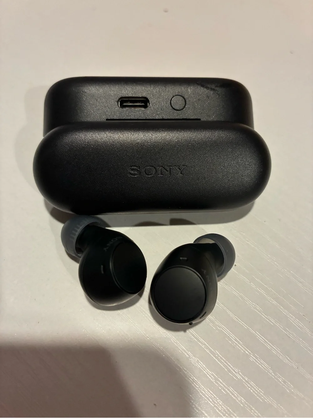 Sony Matte Black True Wireless Earbud Case